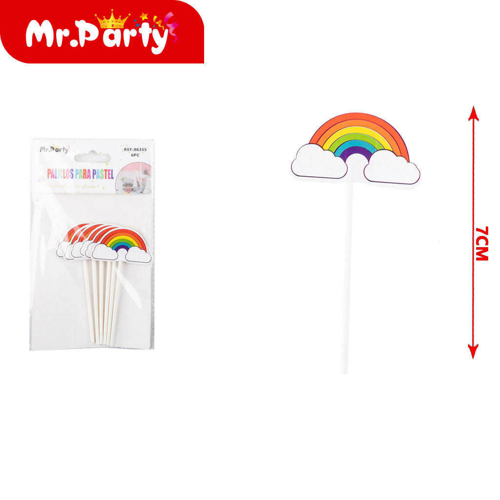Palitos de papel arcohíris enchufables 6 piezases (12paquetes)