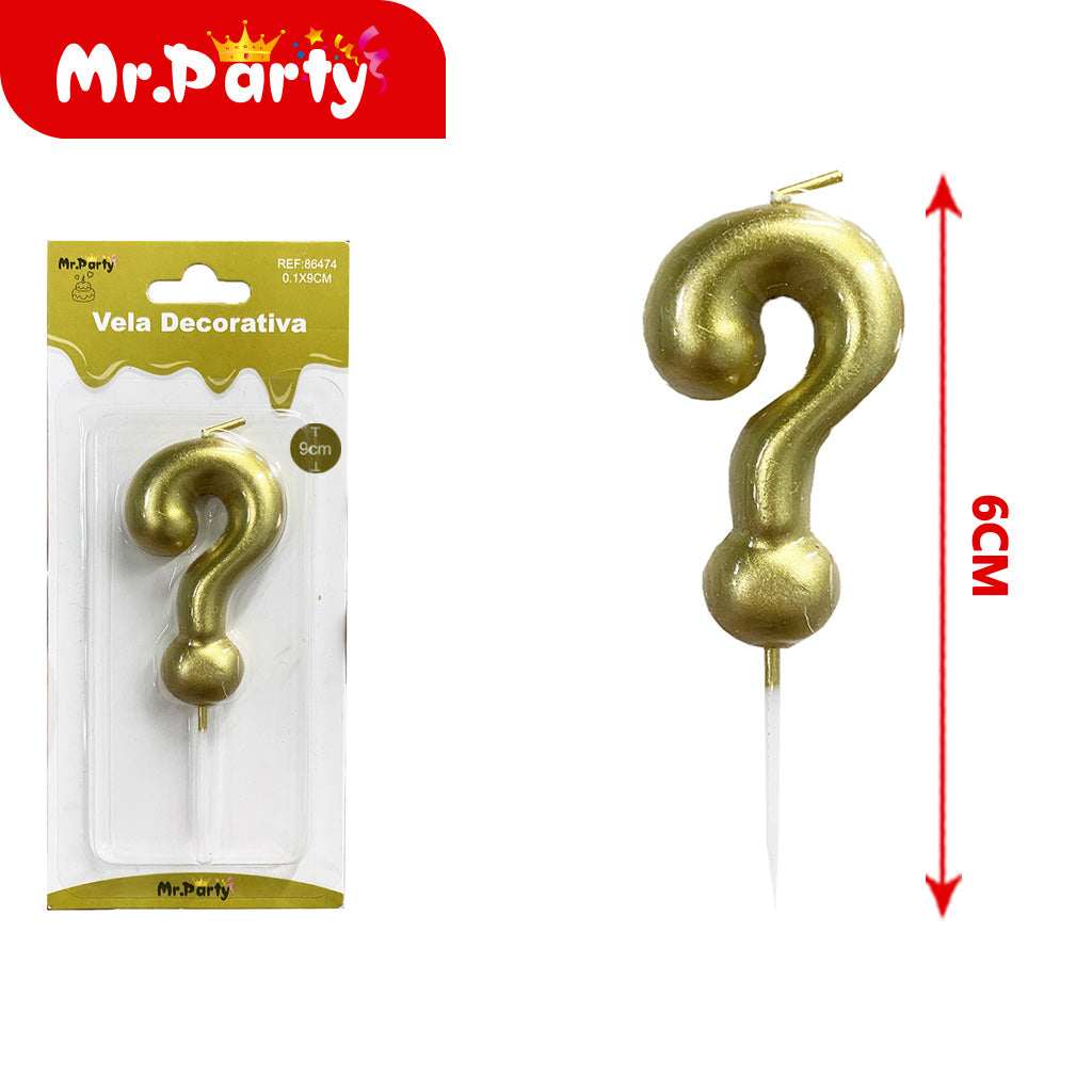 Portavelas de plástico dorado con blíster de 38 x 6 cm (12paquetes)