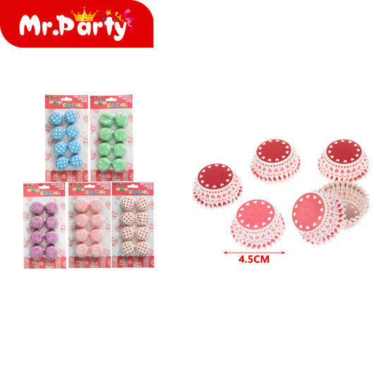 Tarjetas blíster de papel para tartas de un solo color 150 p (12paquetes)