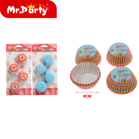Tarjetas blíster de papel para tartas de un solo color 100 p (12paquetes)