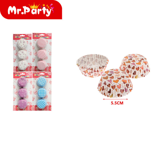 Tarjetas blíster de papel para tartas de color liso 75 pieza (12paquetes)
