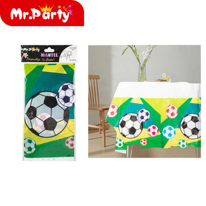 Decoración Fiesta Fútbol ⚽ Manteles y Servilletas | Mesa temática GOAL! 🏆🎉