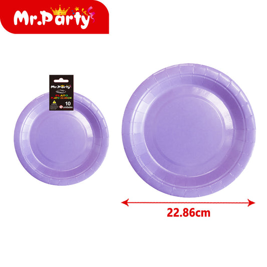 Moldes para pasteles color solido 10 piezas morado claro 9 p (12paquetes)
