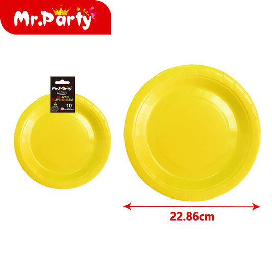Moldes para pasteles color solido 10 piezas amarillo 9 pulga (12paquetes)
