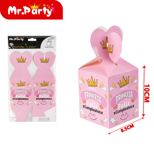 Caja de dulces 6 corona rosa española (12paquetes)
