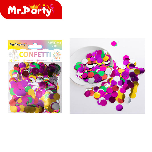 Tl-4022 lentejuelas redondas 30 g colores mixtos (12paquetes)