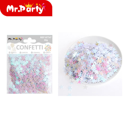 Tl-4025 estrella de cinco puntas 30g plata (12paquetes)