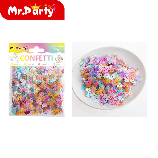 Tl-4006 corona de lentejuelas colorida 30 g (12paquetes)