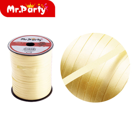 Cuerda para pastel lisa beige de 5 mm x 200 (12paquetes)