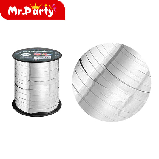 Cinta laminada de 5 mm x 225 m color plata 72 (12paquetes)