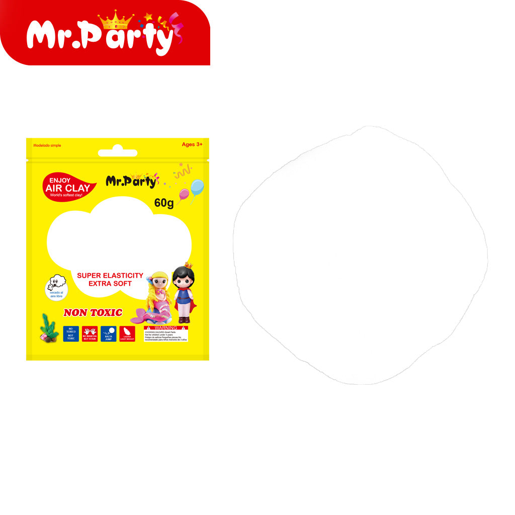 🌈✨ Plastilina Air Clay 60 g Suave y Moldeable | Colores Variados para Manualidades 🎨- Mayoreo 12 pzas