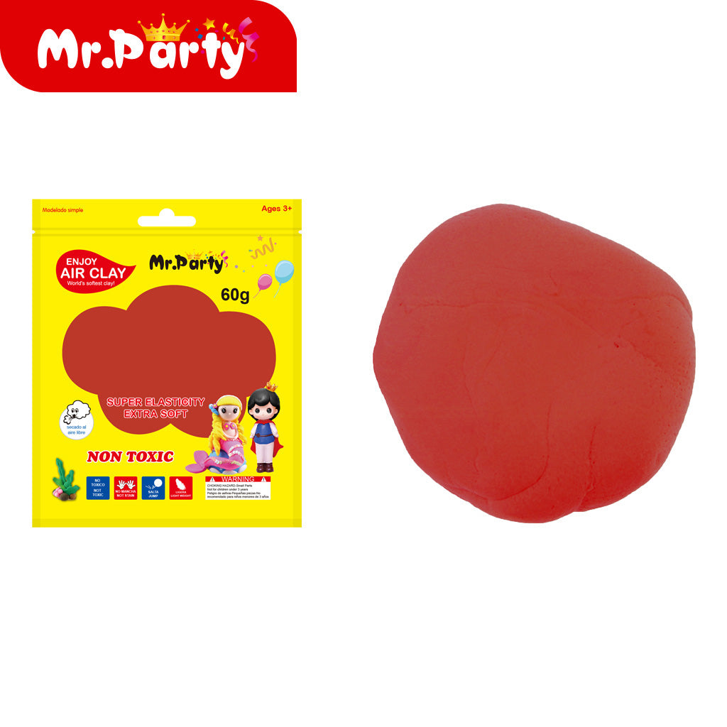 🌈✨ Plastilina Air Clay 60 g Suave y Moldeable | Colores Variados para Manualidades 🎨- Mayoreo 12 pzas