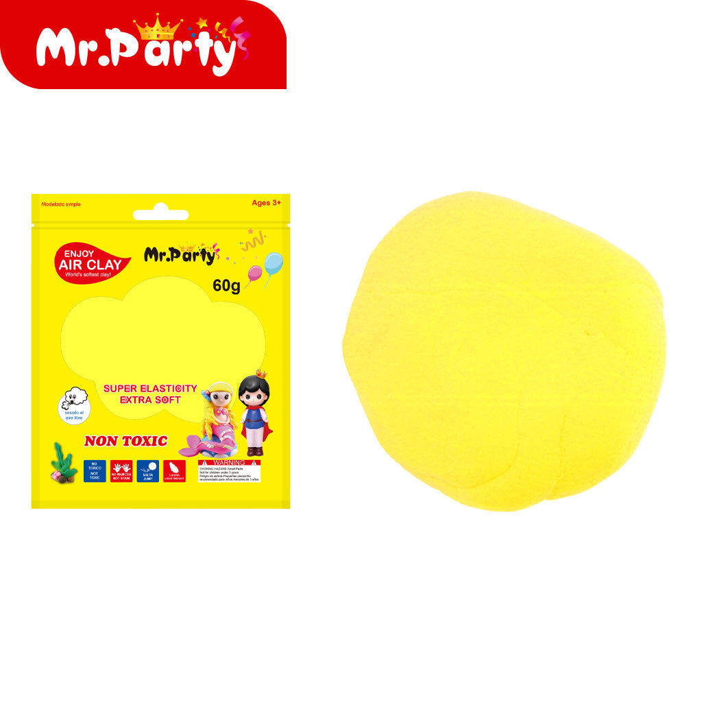 🌈✨ Plastilina Air Clay 60 g Suave y Moldeable | Colores Variados para Manualidades 🎨- Mayoreo 12 pzas