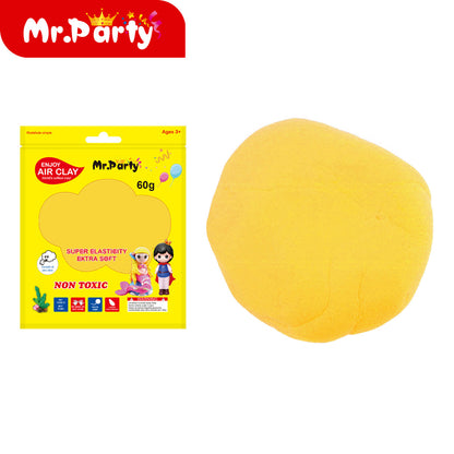 🧩✨ Arcilla Suave y Arcilla Cristalina Mr. Party | No Tóxica | Para Manualidades y Slime | 60g / 120g