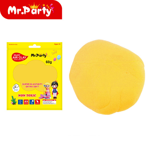 🧩✨ Arcilla Suave y Arcilla Cristalina Mr. Party | No Tóxica | Para Manualidades y Slime | 60g / 120g- Mayoreo 12 pzas