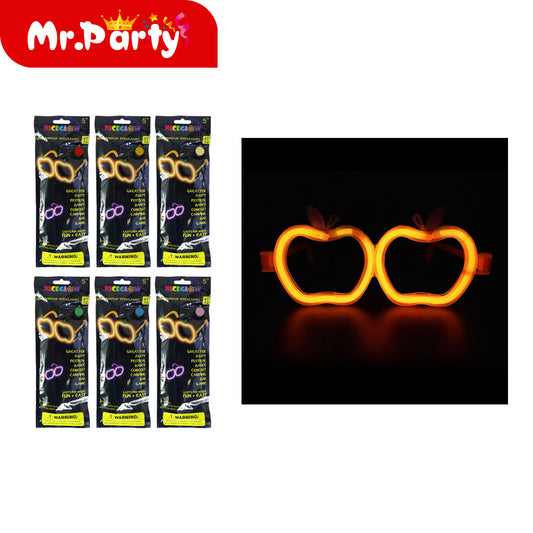 Gpe02 gafas fluorescentes apple dimensiones: 5 mm de diámetro (12paquetes)