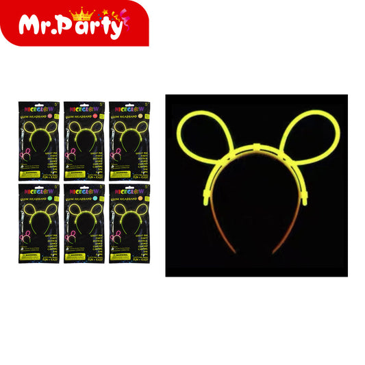 Ghb03 horquilla fluorescente de mickey mouse dimensiones: 5 (12paquetes)