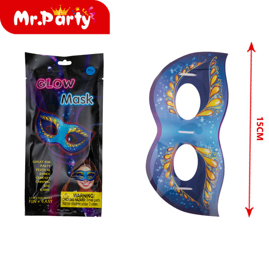 máscara fluorescente para fiesta gmo4 dimensiones: 5 mm de d (12paquetes)