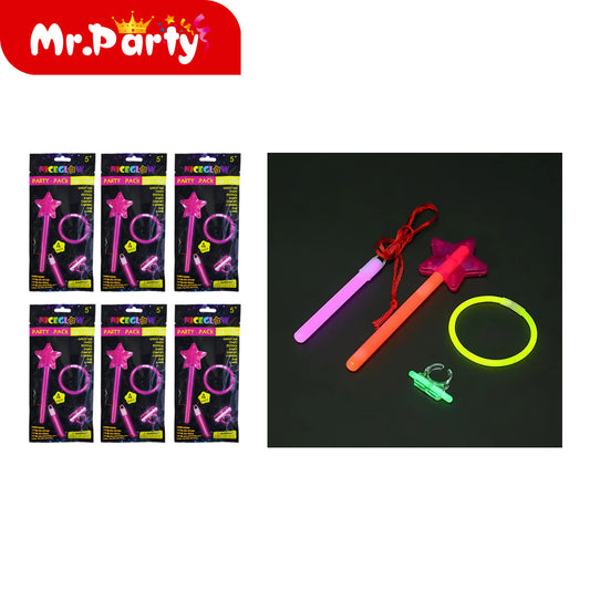 Gg04 conjunto de chica fluorescente dimensiones: 10 mm de di (12paquetes)