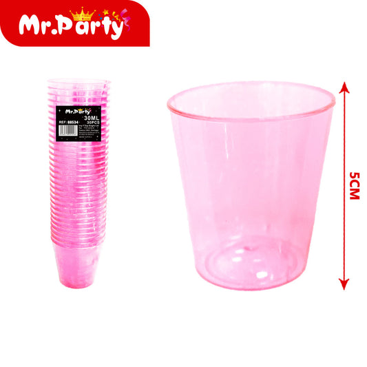 1 taza de color 30 piezas rosa (12paquetes)