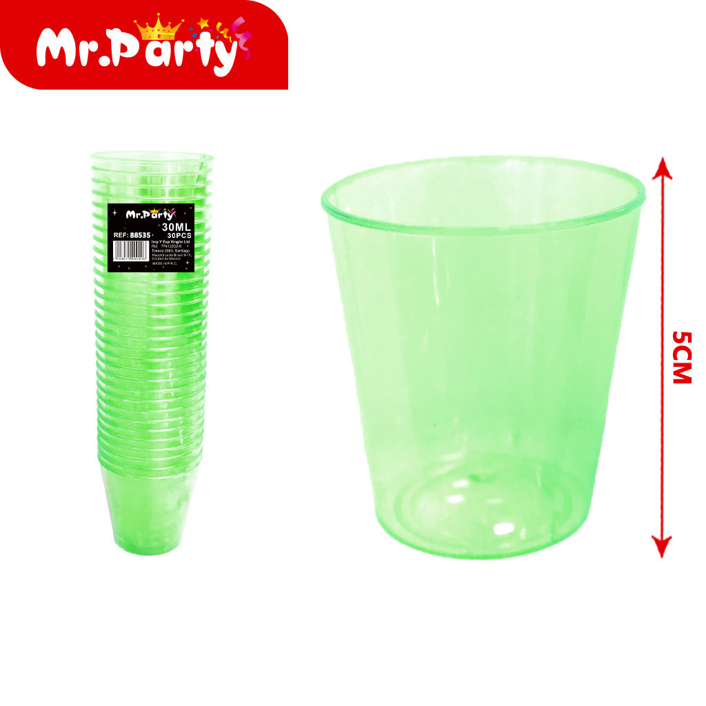 1 taza de color 30 piezas verde (12paquetes)