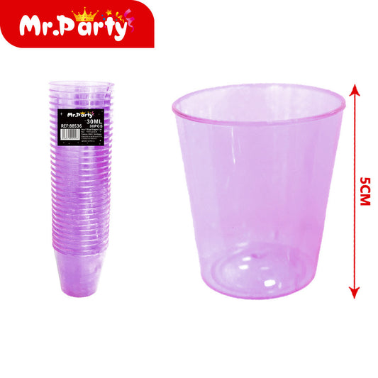 1 taza de color 30 piezas morado (12paquetes)