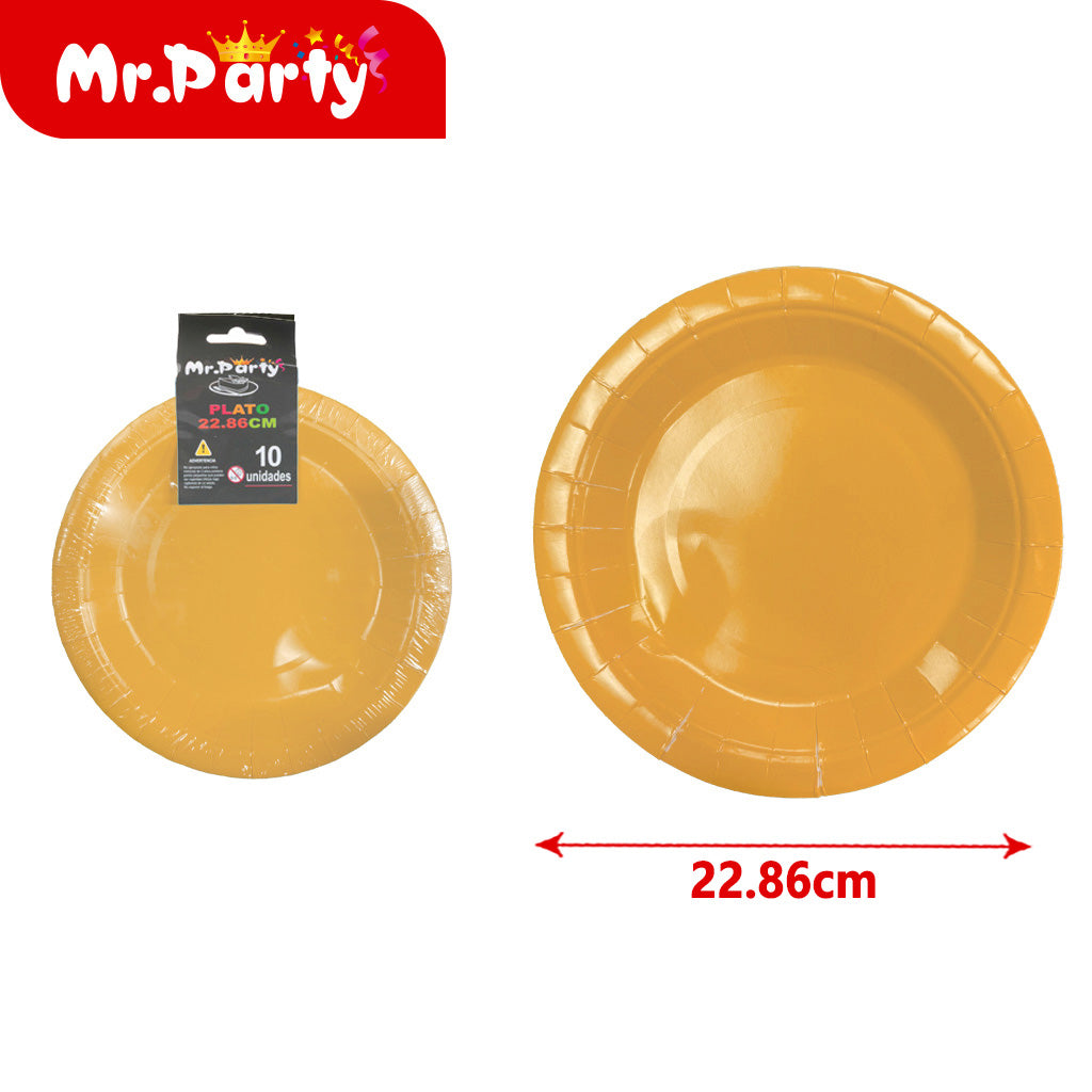 Moldes para pasteles color solido 10 piezas naranja 9 pulgad (12paquetes)