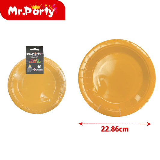 Moldes para pasteles color solido 10 piezas naranja 9 pulgad (12paquetes)
