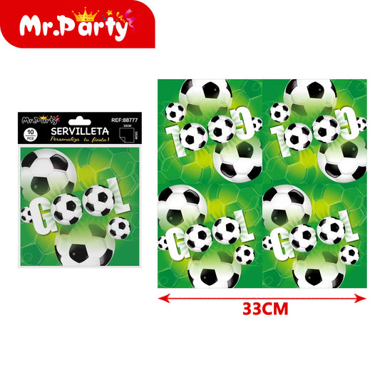 10 piezas de papel de seda para fútbol (12paquetes)