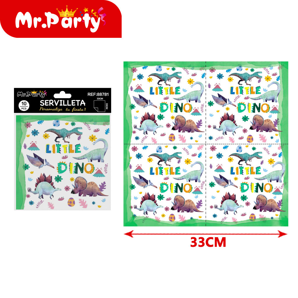 🧻 Servilletas Decoradas 33x33 cm | 10 pzas (diseños surtidos)