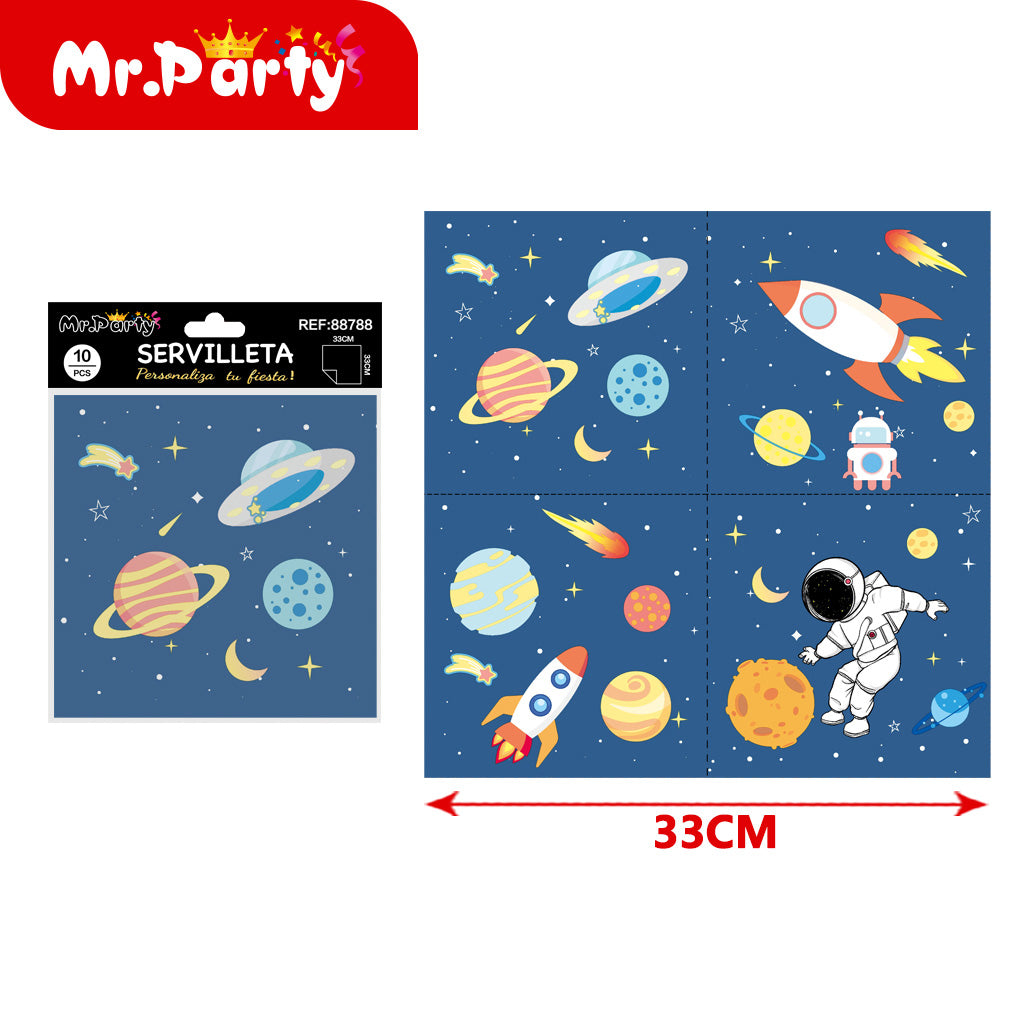 🧻 Servilletas Decoradas 33x33 cm | 10 pzas (diseños surtidos)