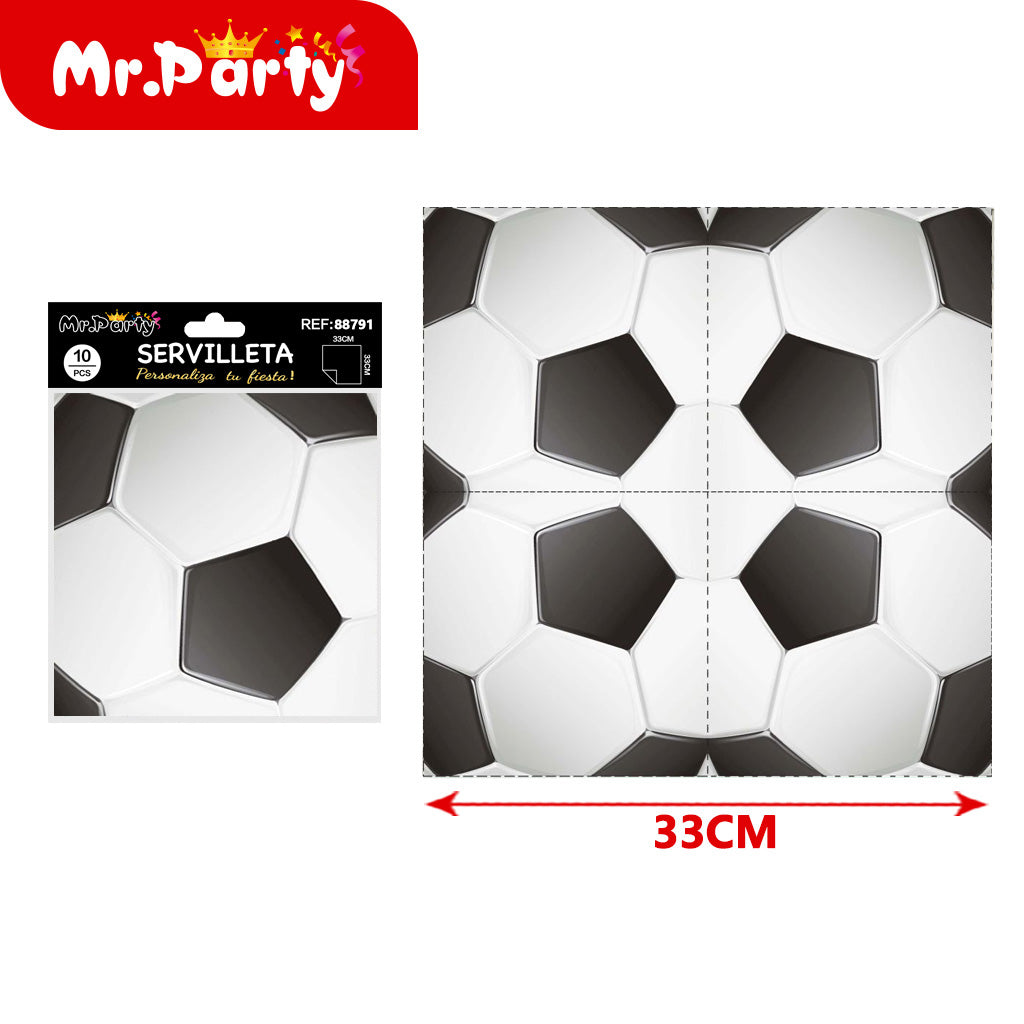 Decoración Fiesta Fútbol ⚽ Manteles y Servilletas | Mesa temática GOAL! 🏆🎉