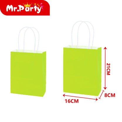 Bolsitas de Papel con Asa 16 x 8 x 21 cm para Recuerdos / Dulceros Mr. Party