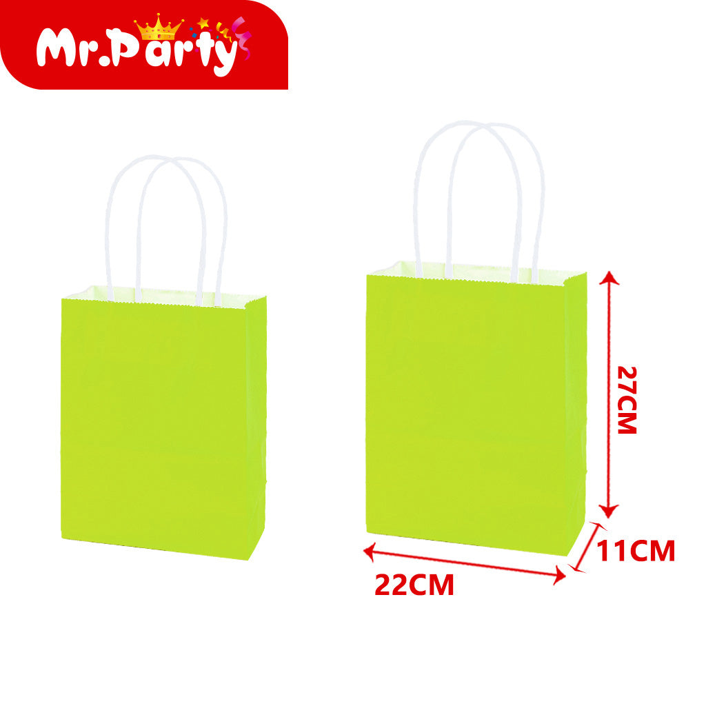 Bolsa de regalo de cuerda de colores de 21 x 27 x 11 cm colo (12paquetes)