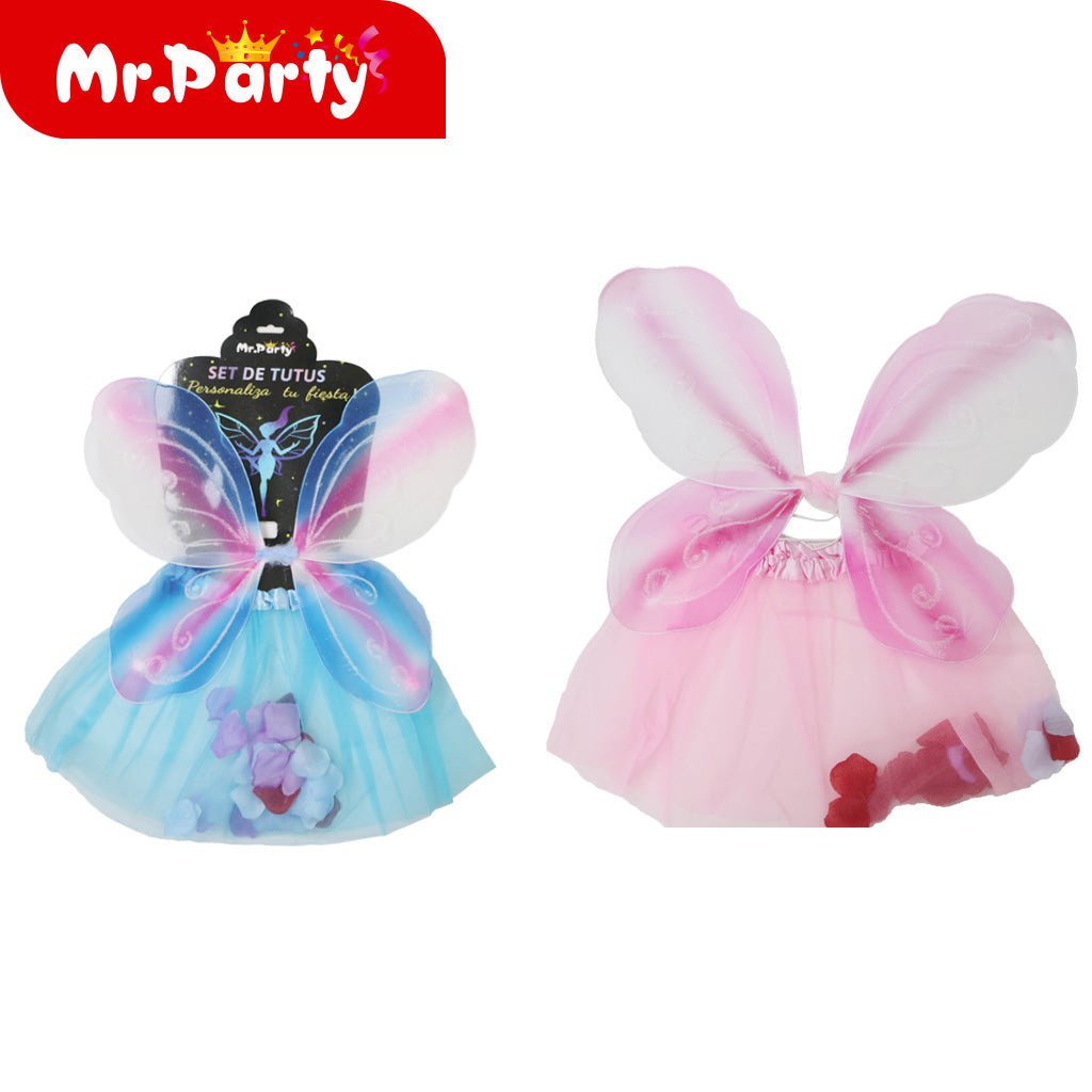 Conjunto de falda con alas pintadas con aerosol (12paquetes)