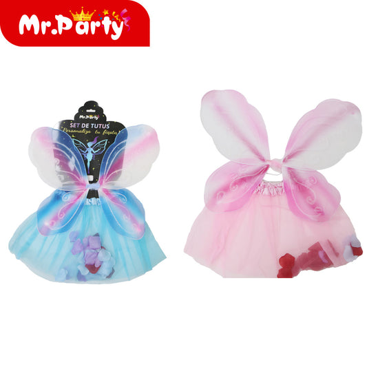 Conjunto de falda con alas pintadas con aerosol (12paquetes)