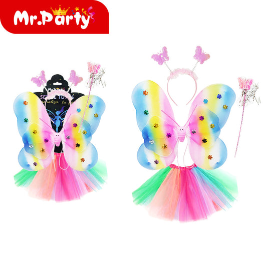 Conjunto de 4 piezas de falda de doble ala (12paquetes)