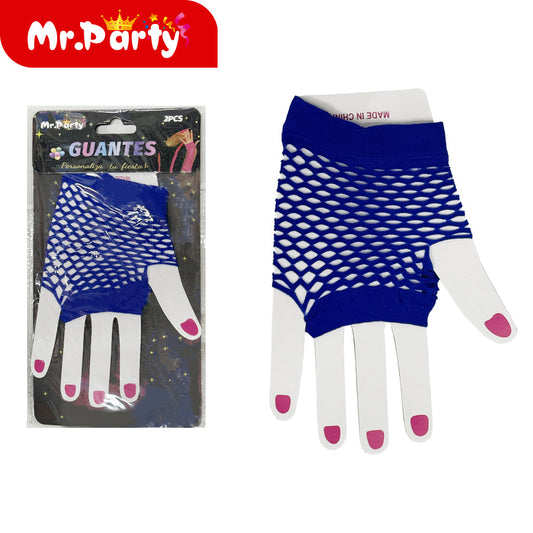 Guantes cortos azul real (12paquetes)