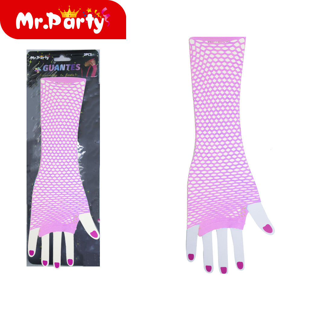 Guantes largos rosas (12paquetes)