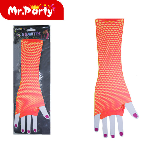 Guantes largos de color rojo brillante (12paquetes)