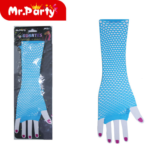 Guantes largos azul claro (12paquetes)