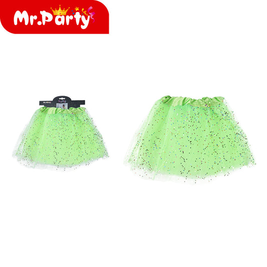 Falda empolvada de color verde fruta (12paquetes)