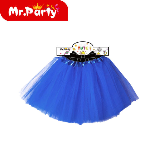 Falda lisa de 30 cm color azul rey (12paquetes)