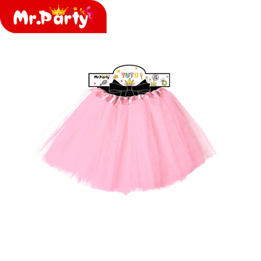 Falda lisa de 30 cm color rosa claro (12paquetes)