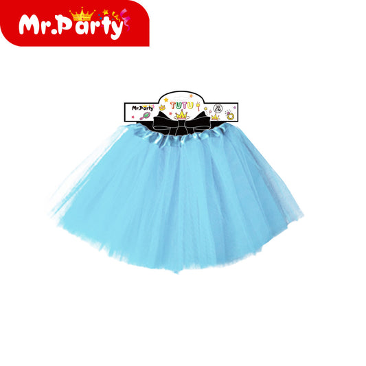 Falda lisa de 30 cm color azul claro (12paquetes)