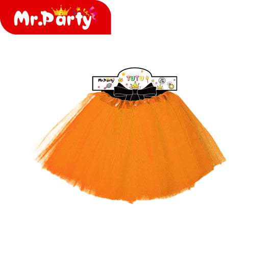 Falda lisa de 30 cm color naranja (12paquetes)