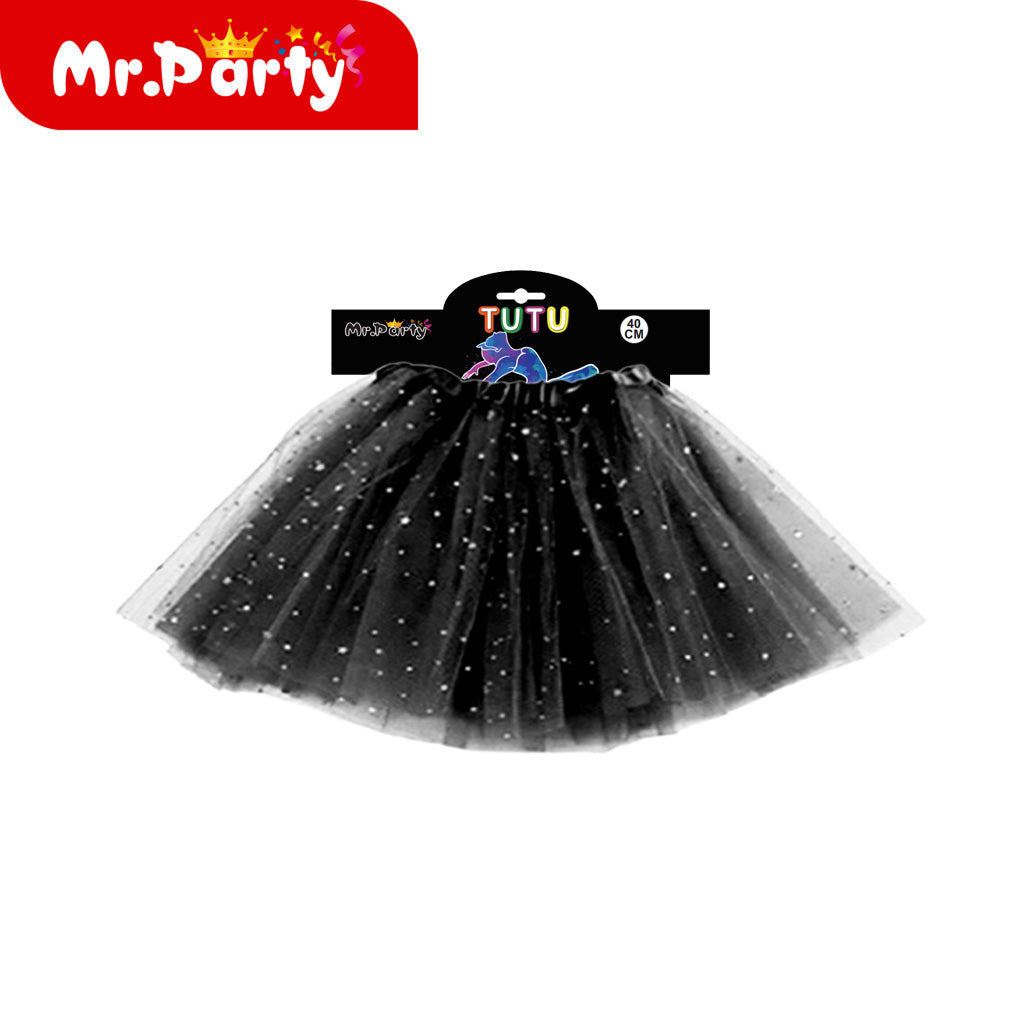 Tutu de Tul con Brillitos ✨ Falda Tutú para Niña | Disfraz, Ballet y Fiesta (1 pza)- Mayoreo 6 pzas