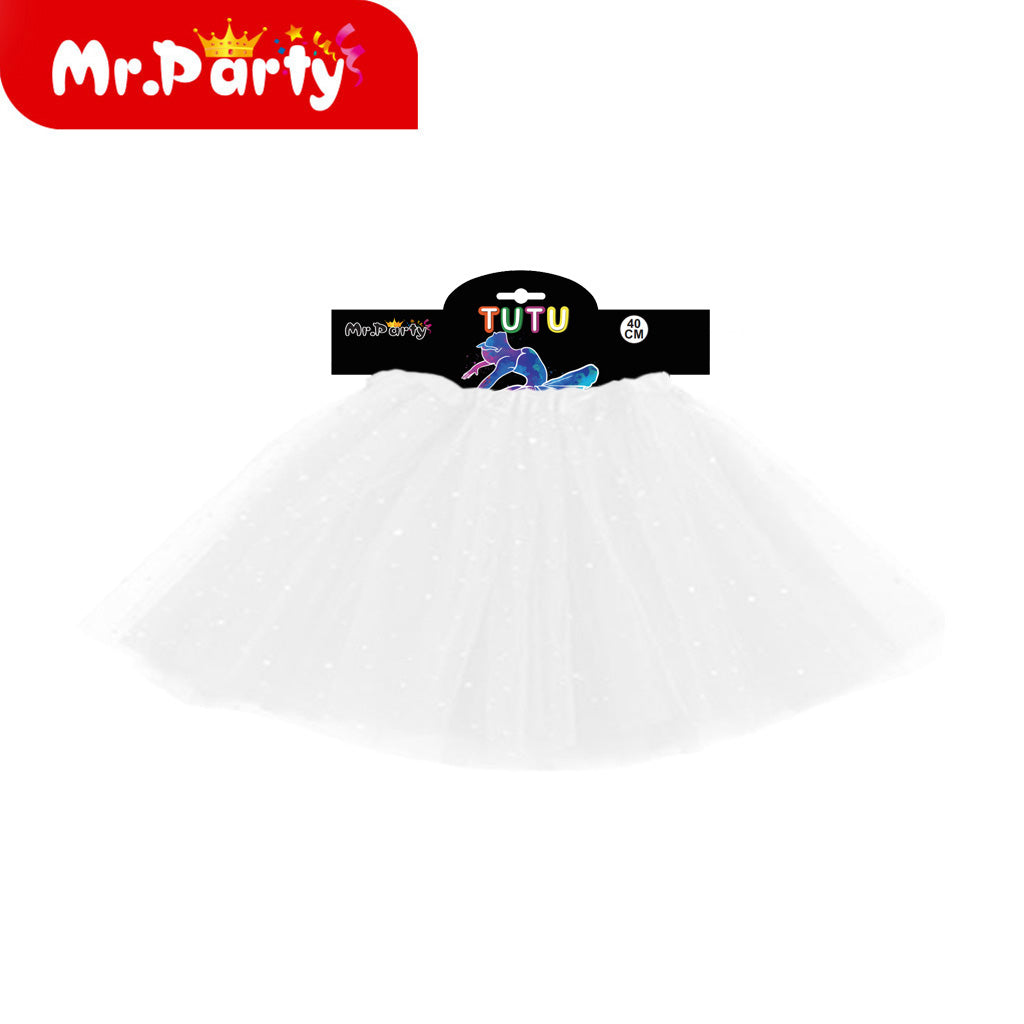 Tutu de Tul con Brillitos ✨ Falda Tutú para Niña | Disfraz, Ballet y Fiesta (1 pza)