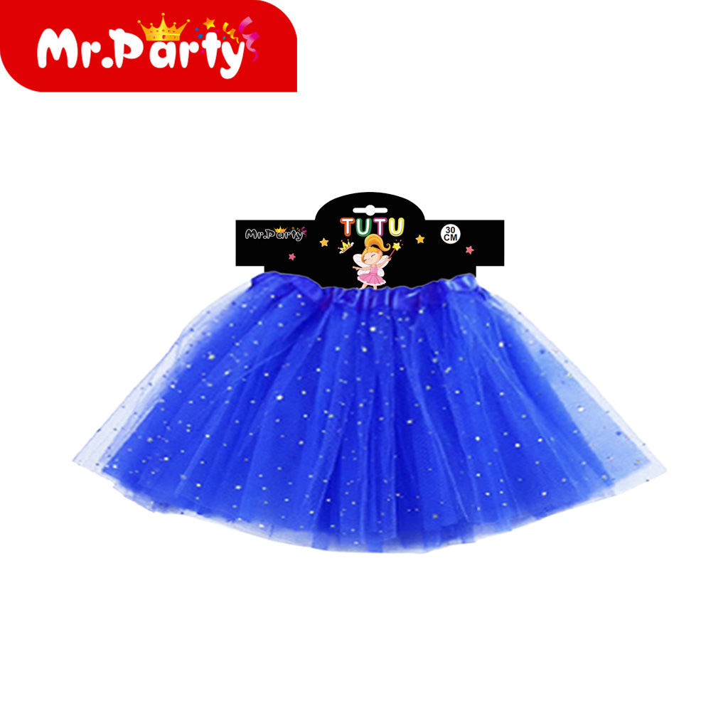 Tutu de Tul con Brillitos ✨ Falda Tutú para Niña | Disfraz, Ballet y Fiesta (1 pza)- Mayoreo 6 pzas
