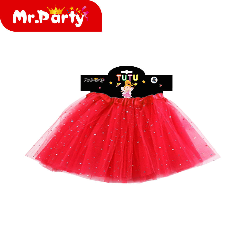 Tutu de Tul con Brillitos ✨ Falda Tutú para Niña | Disfraz, Ballet y Fiesta (1 pza)- Mayoreo 6 pzas